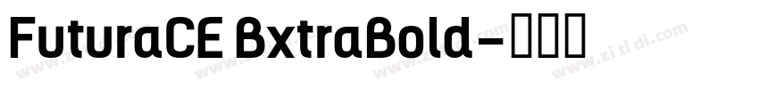 FuturaCE BxtraBold字体转换